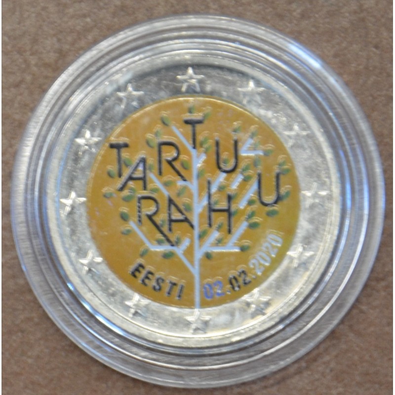Euromince mince 2 Euro Estónsko 2020 - 100. výročie mierovej zmluvy...