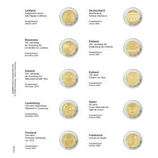 euroerme érme Lindner gyűjtőlap 2 Euros érmékre (2019. október - 20...