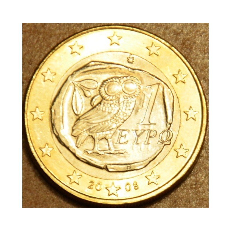 eurocoin eurocoins 1 Euro Greece 2008 (UNC)