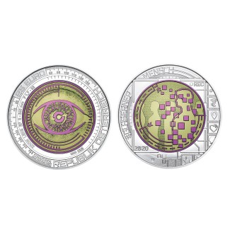 Euromince mince 25 Euro Rakúsko 2020 - strieborná niobium minca Big...