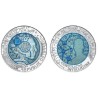 eurocoin eurocoins 25 Euro Austria 2019 - silver niobium coin Artif...