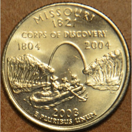 eurocoin eurocoins 25 cent USA 2003 Missouri \\"P\\" (UNC)