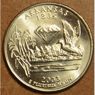 eurocoin eurocoins 25 cent USA 2003 Arkansas \\"P\\" (UNC)