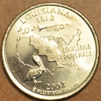 Euromince mince 25 cent USA 2002 Louisiana \\"P\\" (UNC)