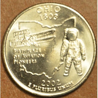 eurocoin eurocoins 25 cent USA 2002 Ohio \\"P\\" (UNC)