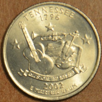 euroerme érme 25 cent USA 2002 Tennessee \\"P\\" (UNC)