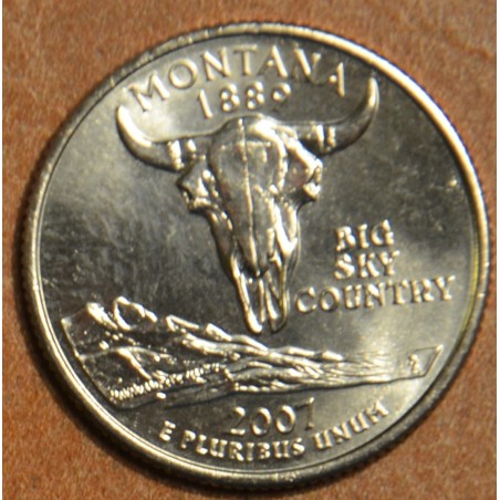 Euromince mince 25 cent USA 2007 Montana \\"P\\" (UNC)