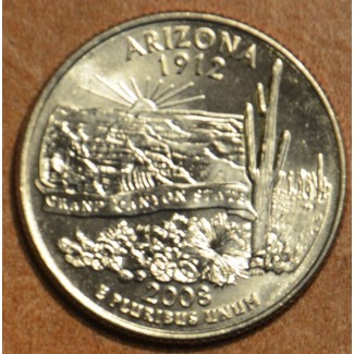 Euromince mince 25 cent USA 2008 Arizona \\"P\\" (UNC)