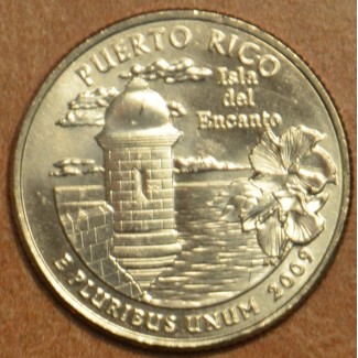 eurocoin eurocoins 25 cent USA 2009 Puerto Rico \\"P\\" (UNC)