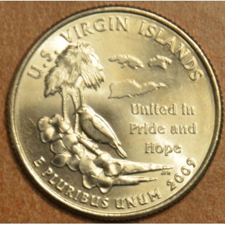 Euromince mince 25 cent USA 2009 US Virgin Islands \\"P\\" (UNC)