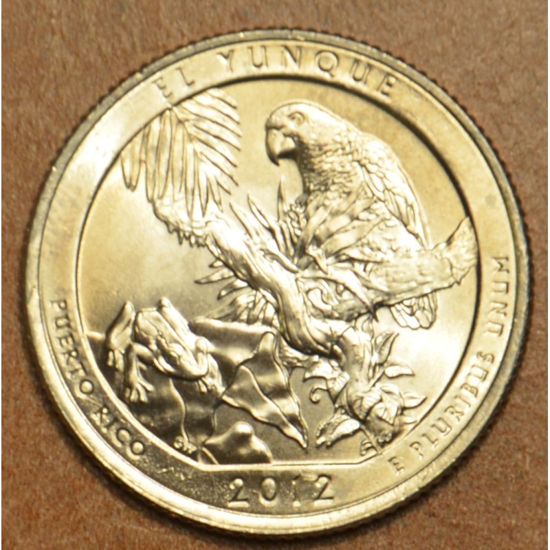 eurocoin eurocoins 25 cent USA 2012 El Yunque \\"P\\" (UNC)