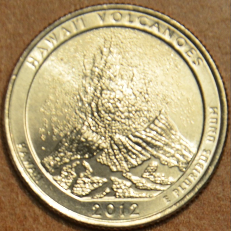 euroerme érme 25 cent USA 2012 Hawaii Volcanoes \\"P\\" (UNC)