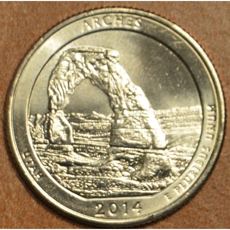 Euromince mince 25 cent USA 2014 Arches \\"P\\" (UNC)