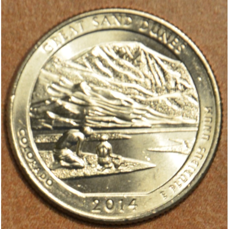 euroerme érme 25 cent USA 2014 Great Sand Dunes \\"S\\" (UNC)