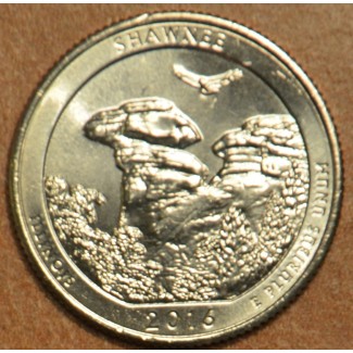 eurocoin eurocoins 25 cent USA 2016 Shawnee \\"S\\" (UNC)