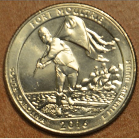 euroerme érme 25 cent USA 2016 Fort Moultrie \\"P\\" (UNC)