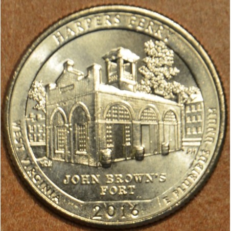 eurocoin eurocoins 25 cent USA 2016 Harpers Ferry \\"S\\" (UNC)