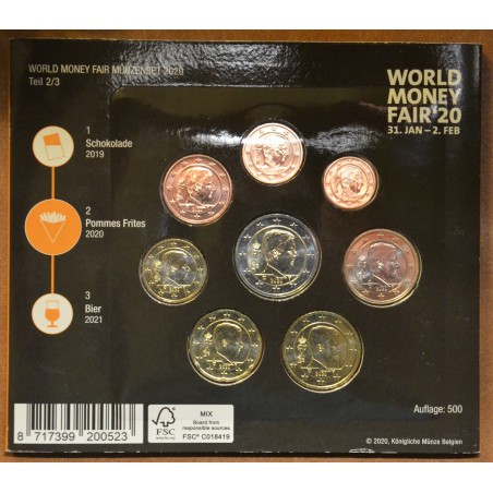 eurocoin eurocoins Belgium 2020 Pommes frites official set (BU)