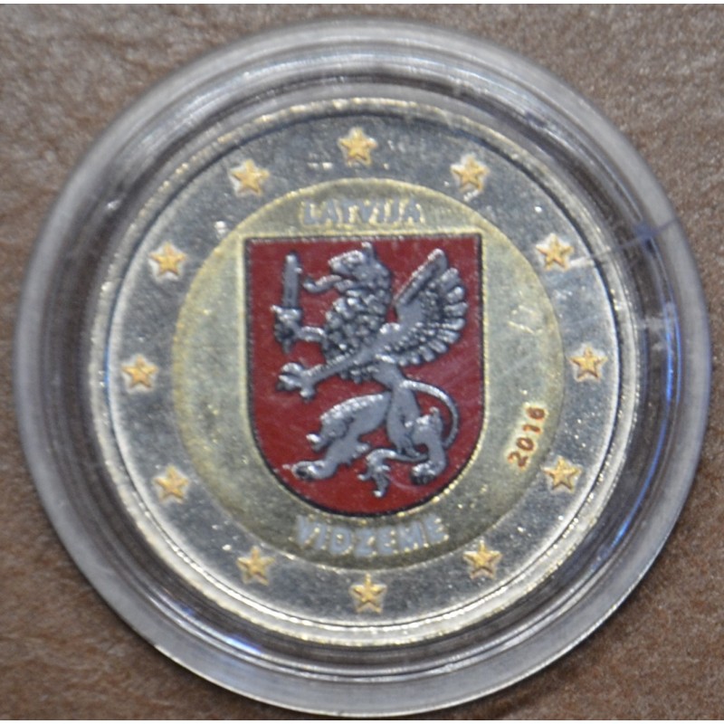 Euromince mince 2 Euro Lotyšsko 2016 - Región Vidzeme IV. (farebná ...