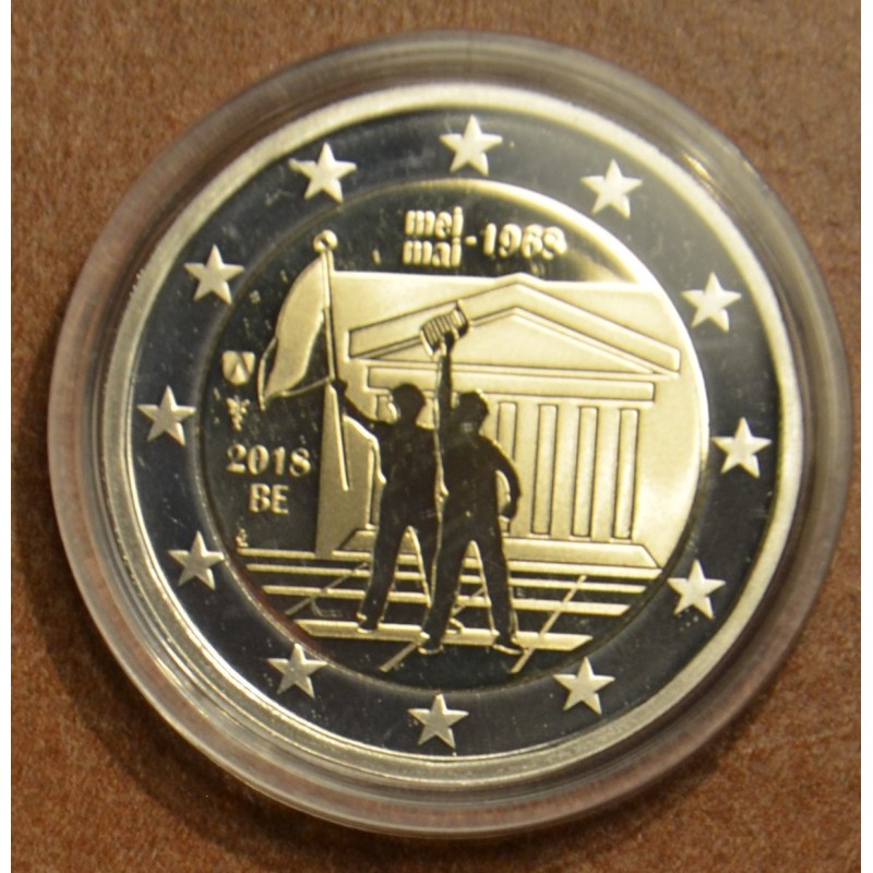 Euromince mince 2 Euro Belgicko 2018 - 1968 bez krabice (Proof)