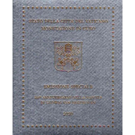 Euromince mince Vatikán 2020 sada s 5 Euro mincou (BU)
