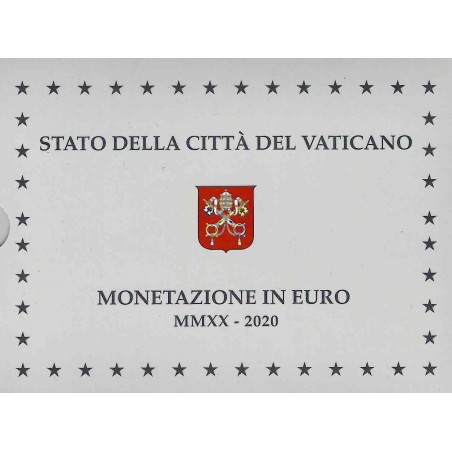 Euromince mince Vatikán 2020 sada 8 mincí + 20 Euro Ag minca (Proof)