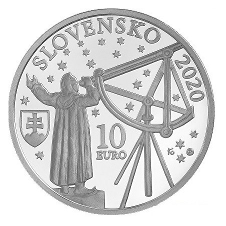 euroerme érme 10 Euro Szlovákia 2020 - Maximilián Hell (Proof)