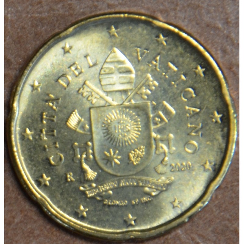 Euromince mince 20 cent Vatikán 2020 (BU)