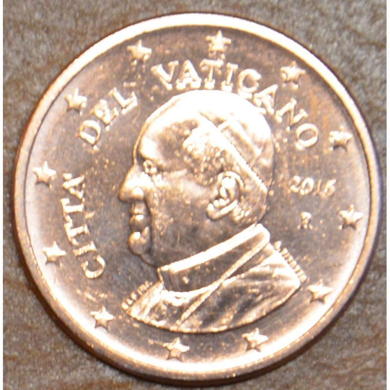 euroerme érme 2 cent Vatikán 2016 (BU)