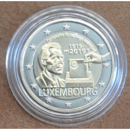 euroerme érme 2 Euro Luxemburg 2019 verjeggyel - A választási jog 1...