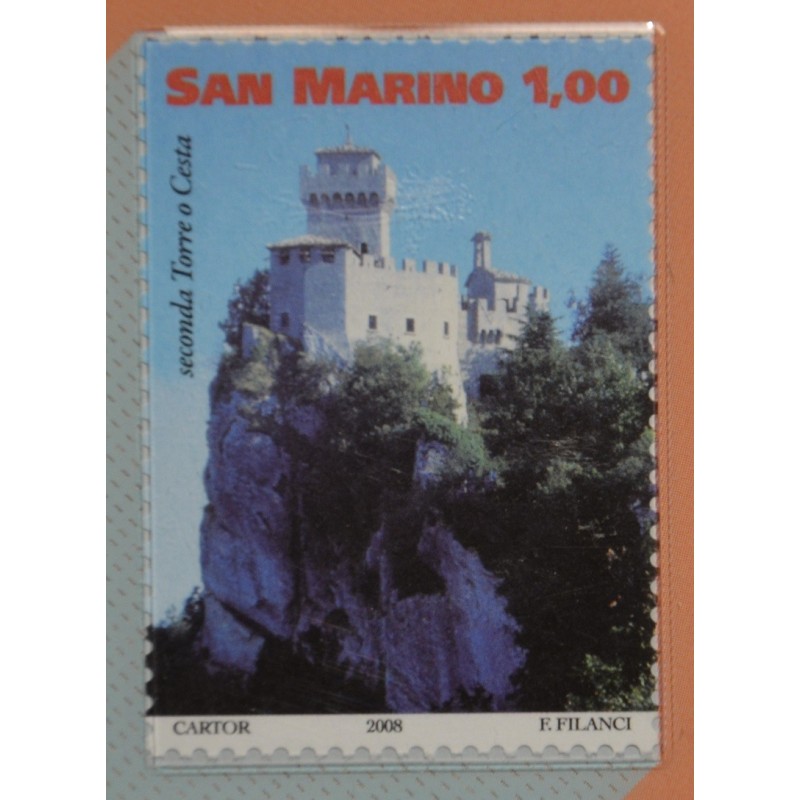 eurocoin eurocoins San Marino 2008 stamp