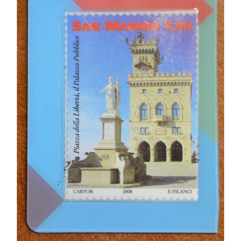 eurocoin eurocoins San Marino 2008 stamp