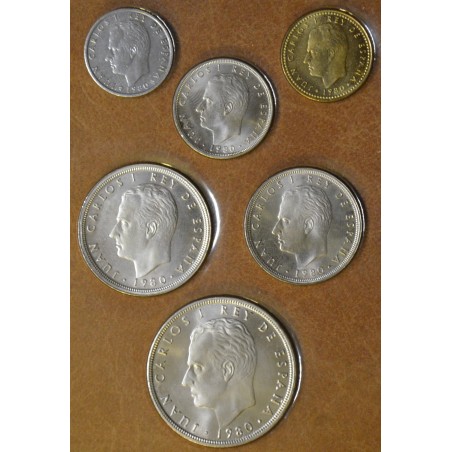 eurocoin eurocoins Spain 6 coins 1980 Mundial '82 (UNC)