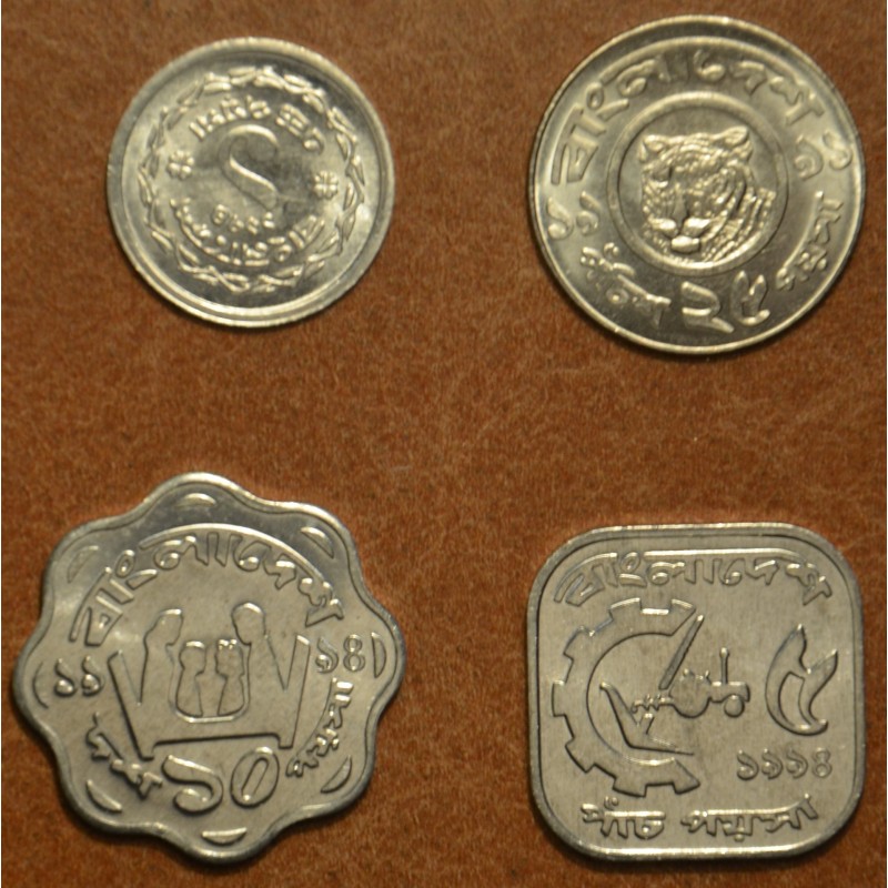 eurocoin eurocoins Bangladesh 4 coins mix of years (UNC)