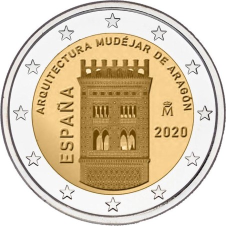 eurocoin eurocoins 2 Euro Spain 2020 - Mudéjar Architecture of Arag...