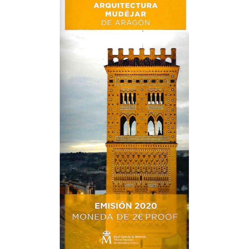 euroerme érme 2 Euro Spanyolország 2020 - Aragónia Mudéjar stílusa ...