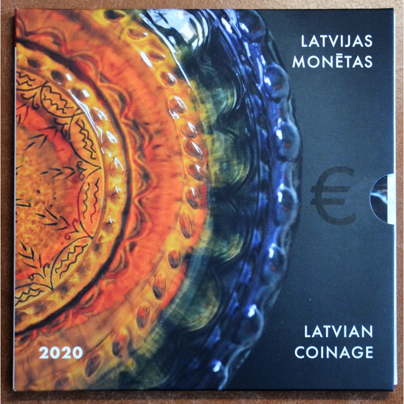 euroerme érme Lettország 2020 forgalmi sor 9 érmével (BU)