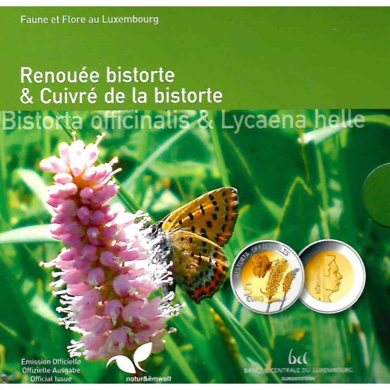 euroerme érme 5 Euro Luxemburg 2020 - Bistorta officinalis (Proof)