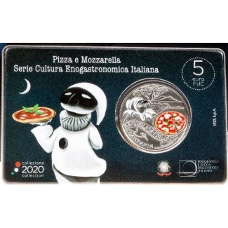 Euromince mince 5 Euro Taliansko 2020 - Pizza a Mozzarella (BU)
