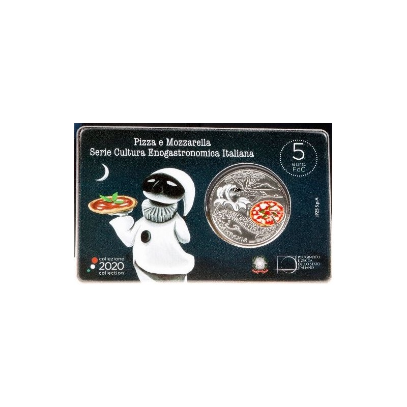 Euromince mince 5 Euro Taliansko 2020 - Pizza a Mozzarella (BU)