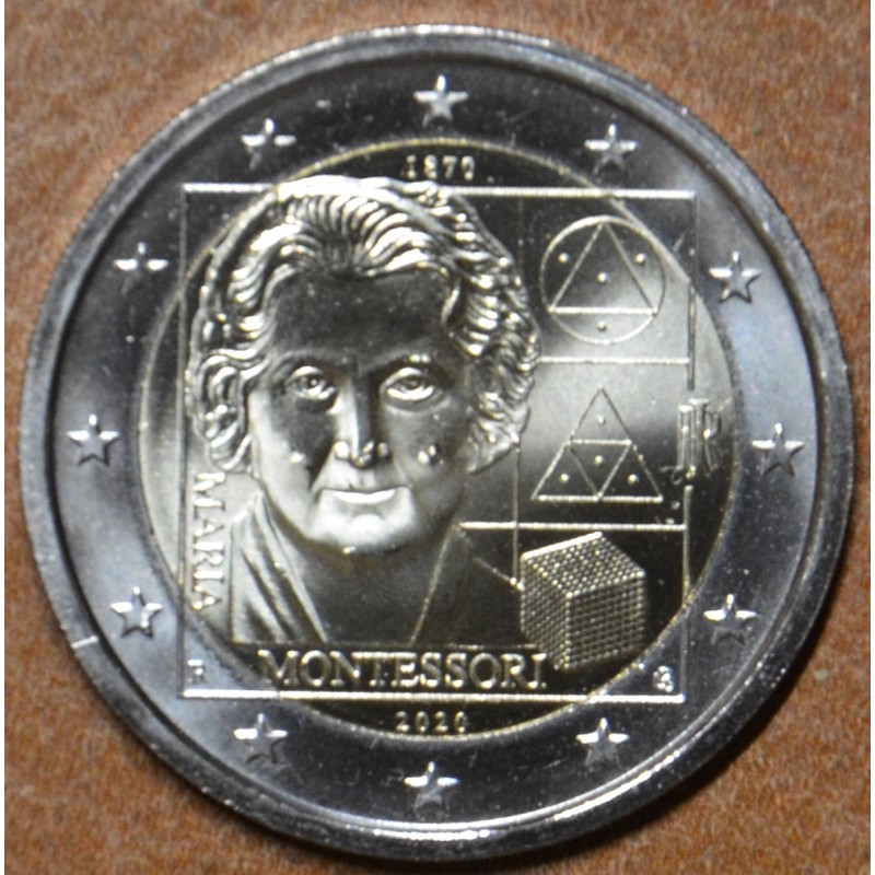Euromince mince 2 Euro Taliansko 2020 - Maria Montessori (UNC)