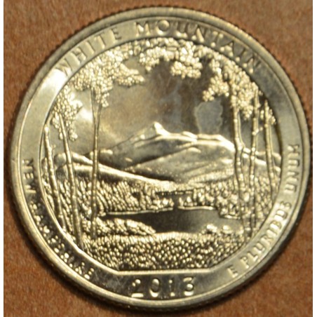 eurocoin eurocoins 25 cent USA 2013 White Mountain \\"S\\" (UNC)
