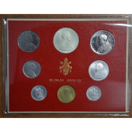 euroerme érme Vatikán 8 érme 1965 (BU)