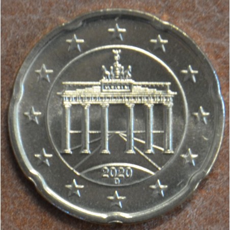 Euromince mince 20 cent Nemecko \\"D\\" 2020 (UNC)