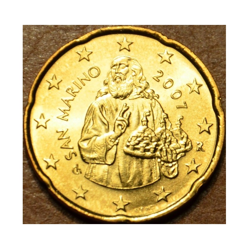 eurocoin eurocoins 20 cent San Marino 2007 (UNC)