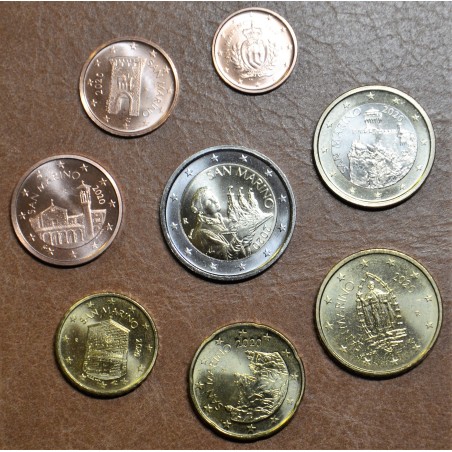 eurocoin eurocoins San Marino 2020 set with new design of coins (UNC)