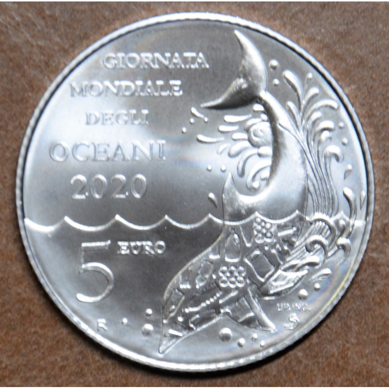 Euromince mince 5 Euro San Marino 2020 - Svetový deň oceánov (BU)