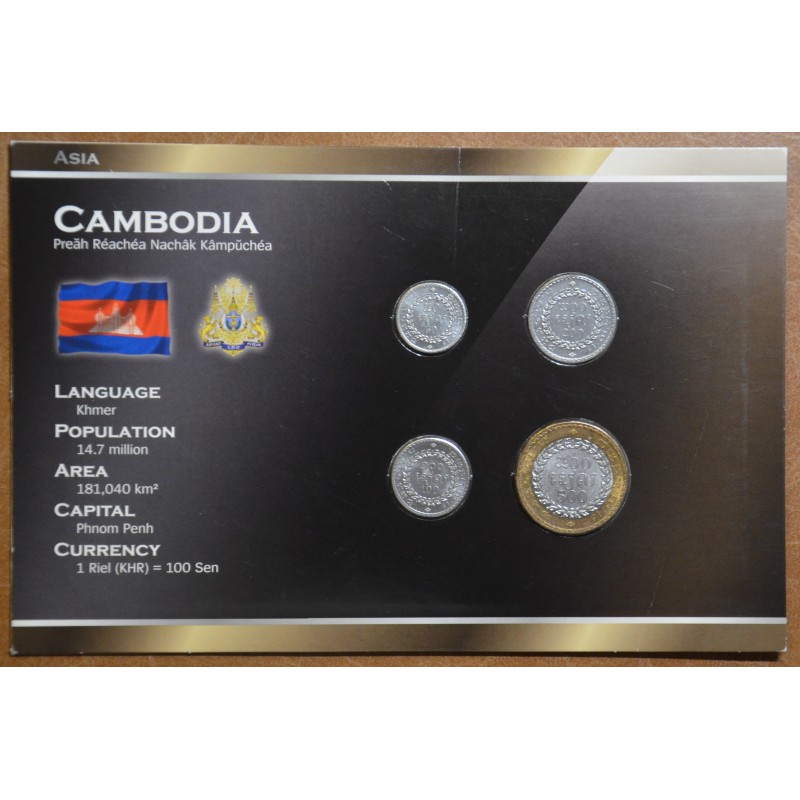 euroerme érme Kambodzsa 4 érme (UNC)