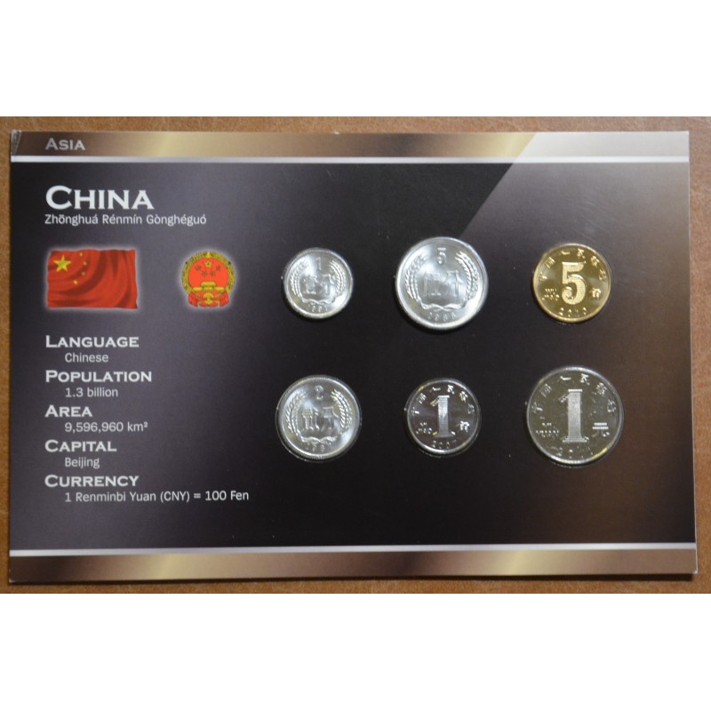Euromince mince Čína 6 mincí (UNC)