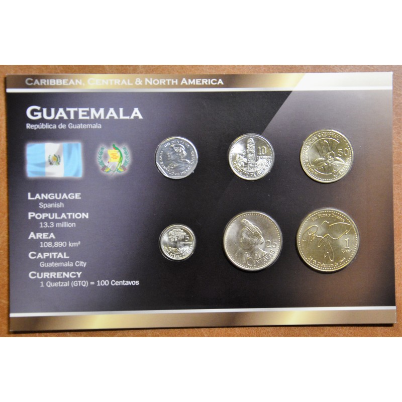 euroerme érme Guatemala 6 érme (UNC)